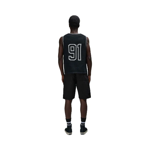 CRIMINAL DAMAGE VARSITY CROCHET VEST - Image 3
