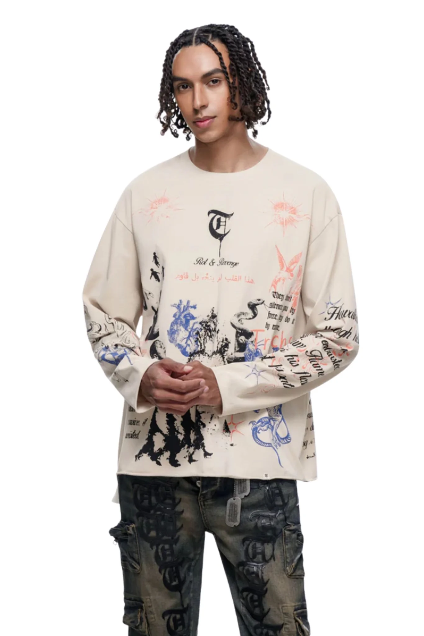 TRNCHS | Field Notes White Long Sleeve - Image 2