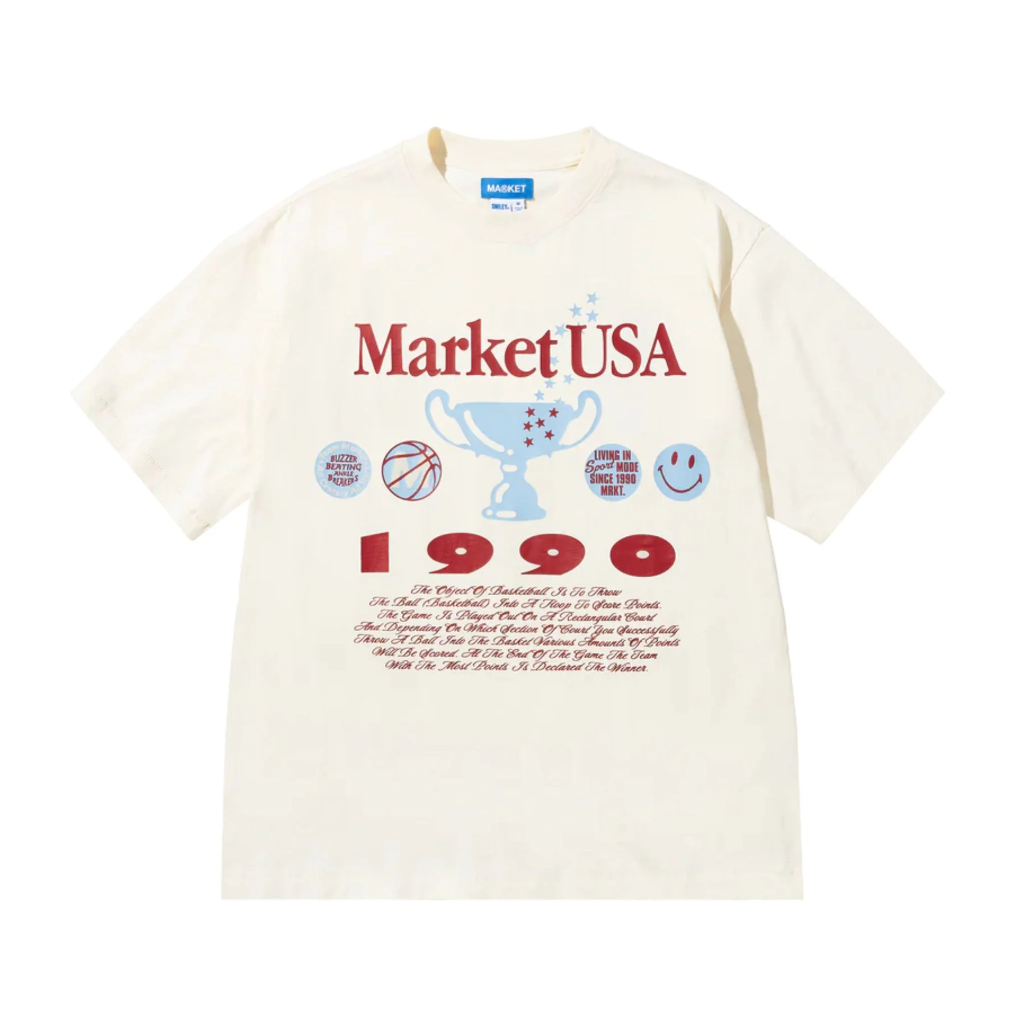 MARKET SMILEY 1990 T-SHIRT