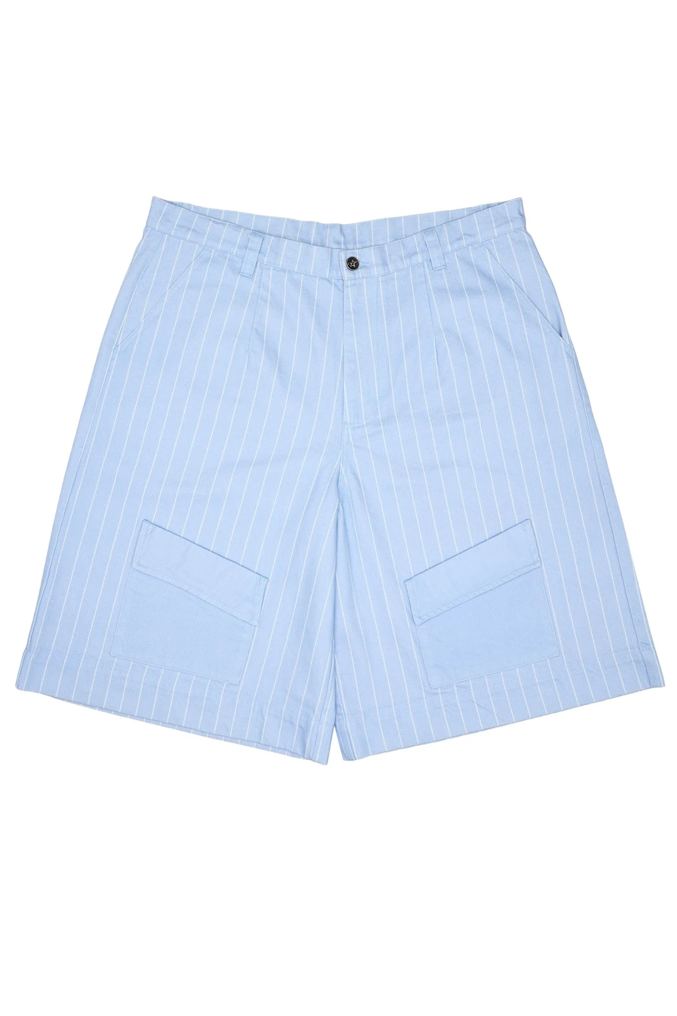 CACTUS | Pleated Cargo Pinstripe Shorts