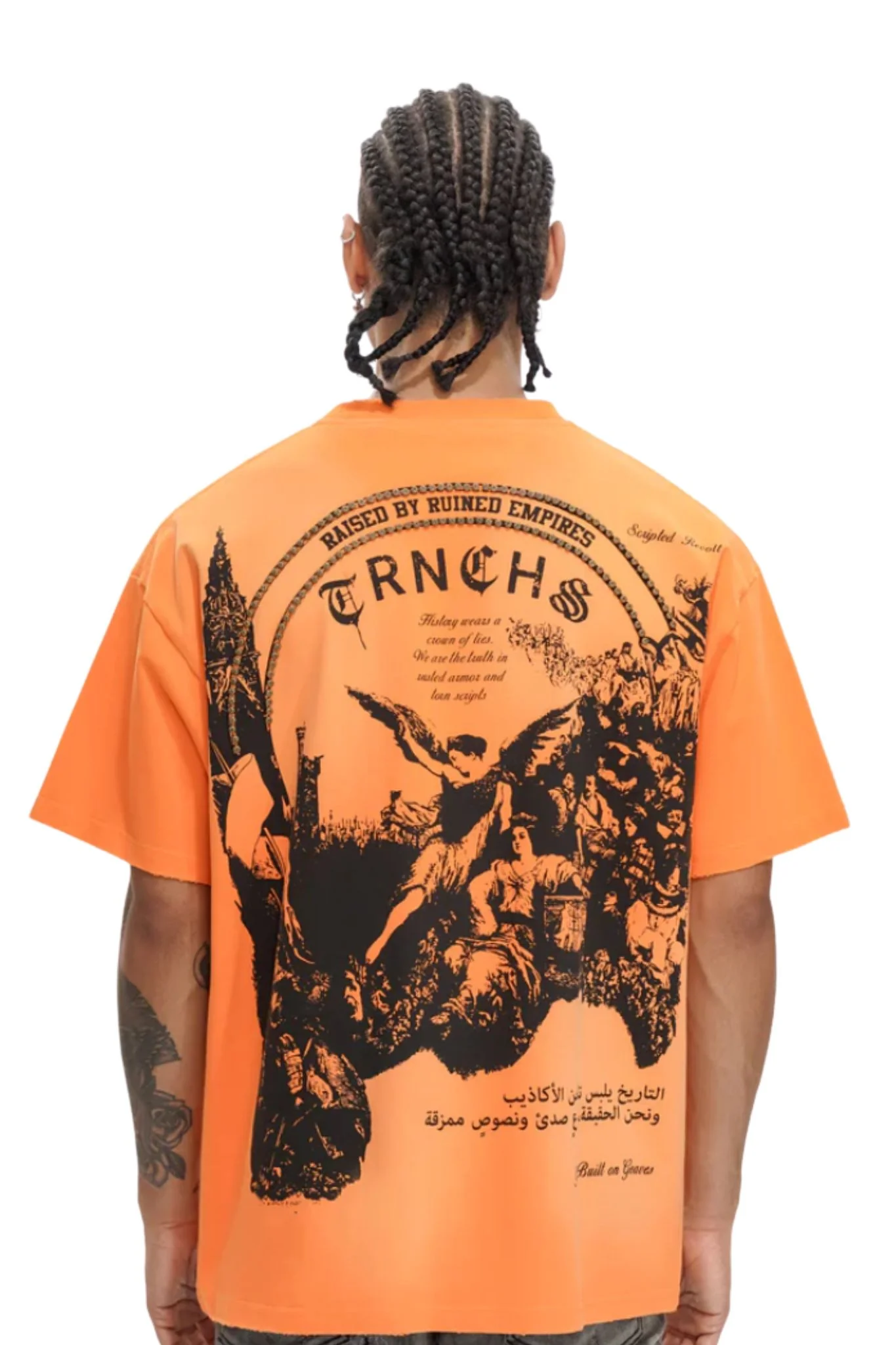 TRNCHS | Post Empire Orange Tee - Image 2