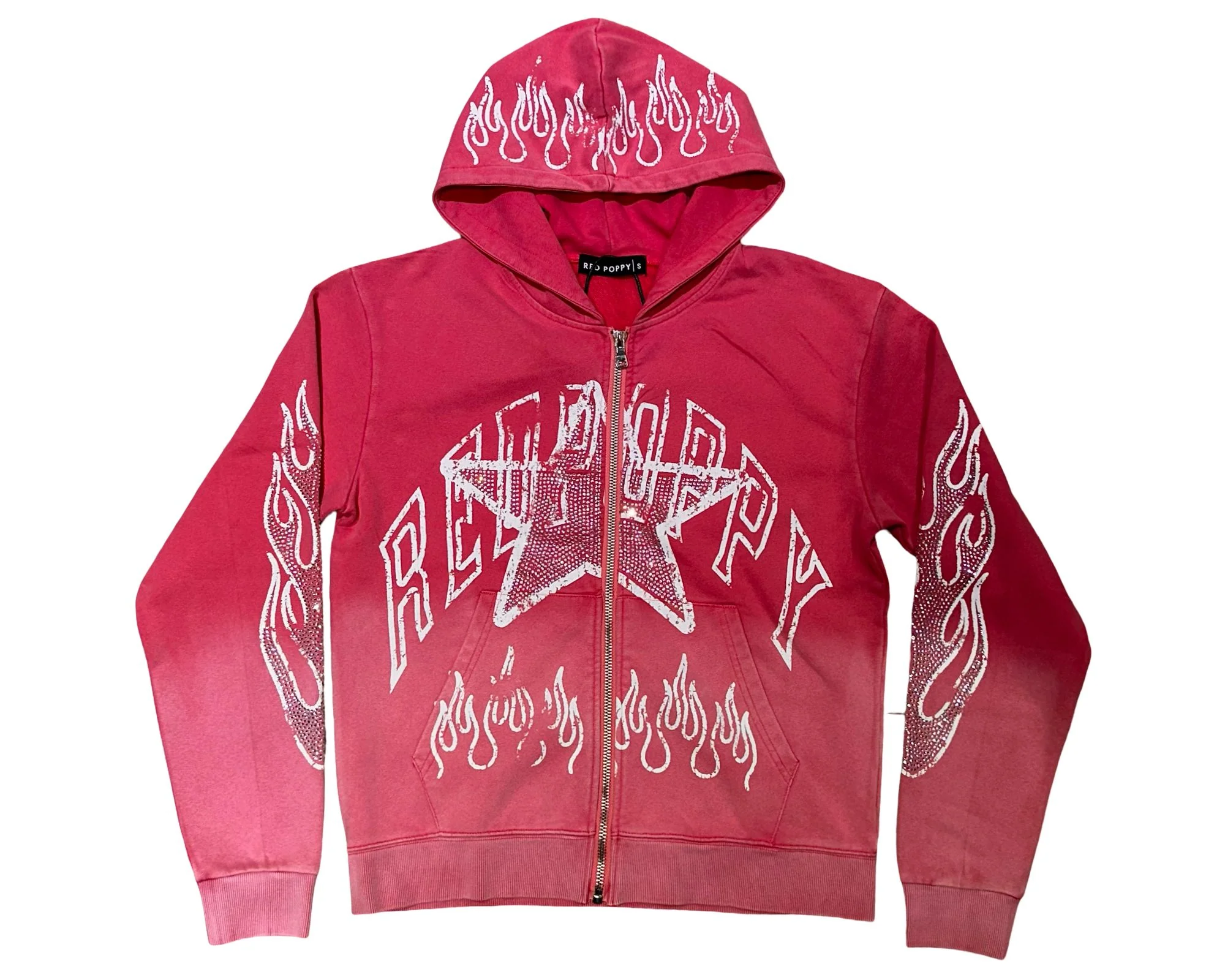 Red Poppy Hoodie - Pink Color - Image 2