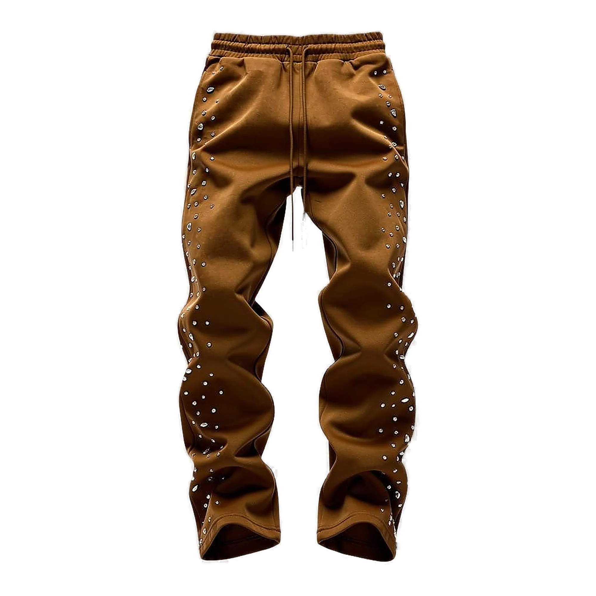 Red Poppy Men's Brown Sweatpants - Image 2