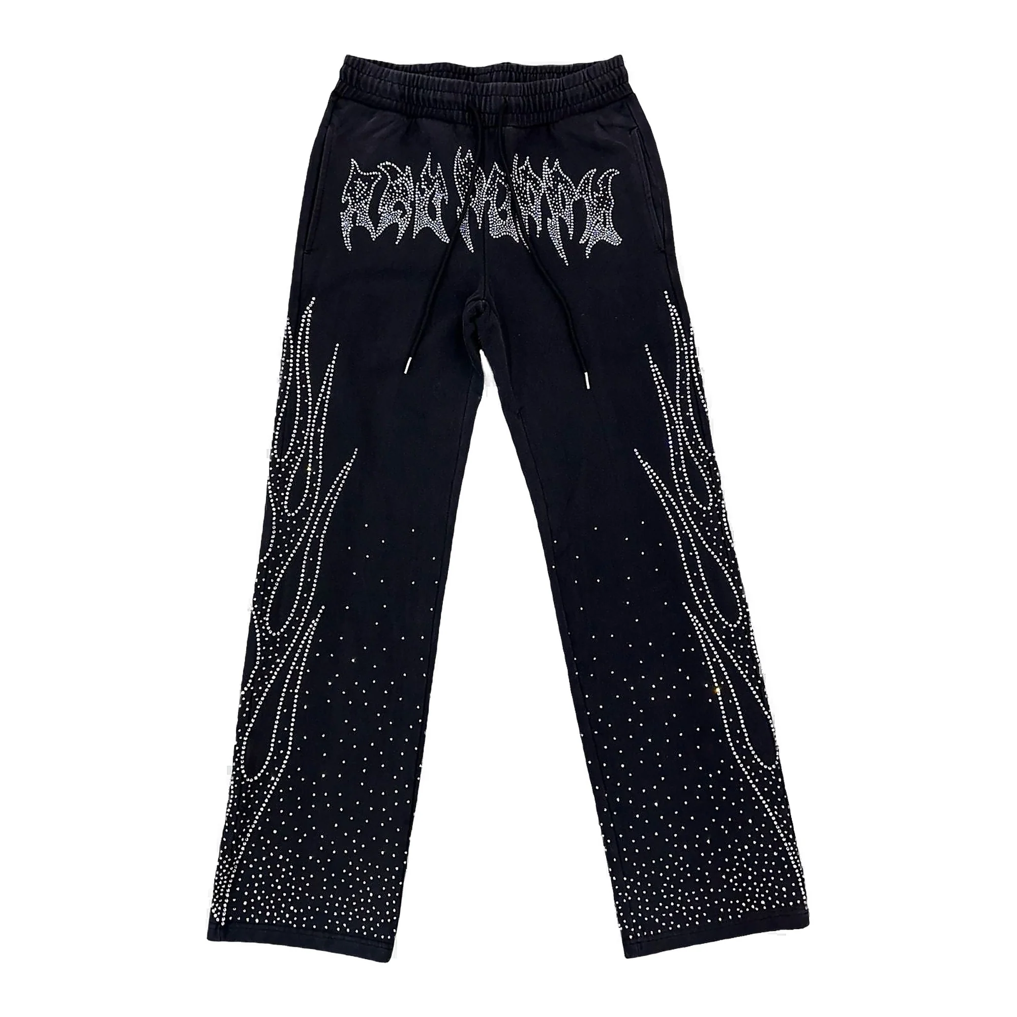 Red Poppy Men's Sweatpants - Black