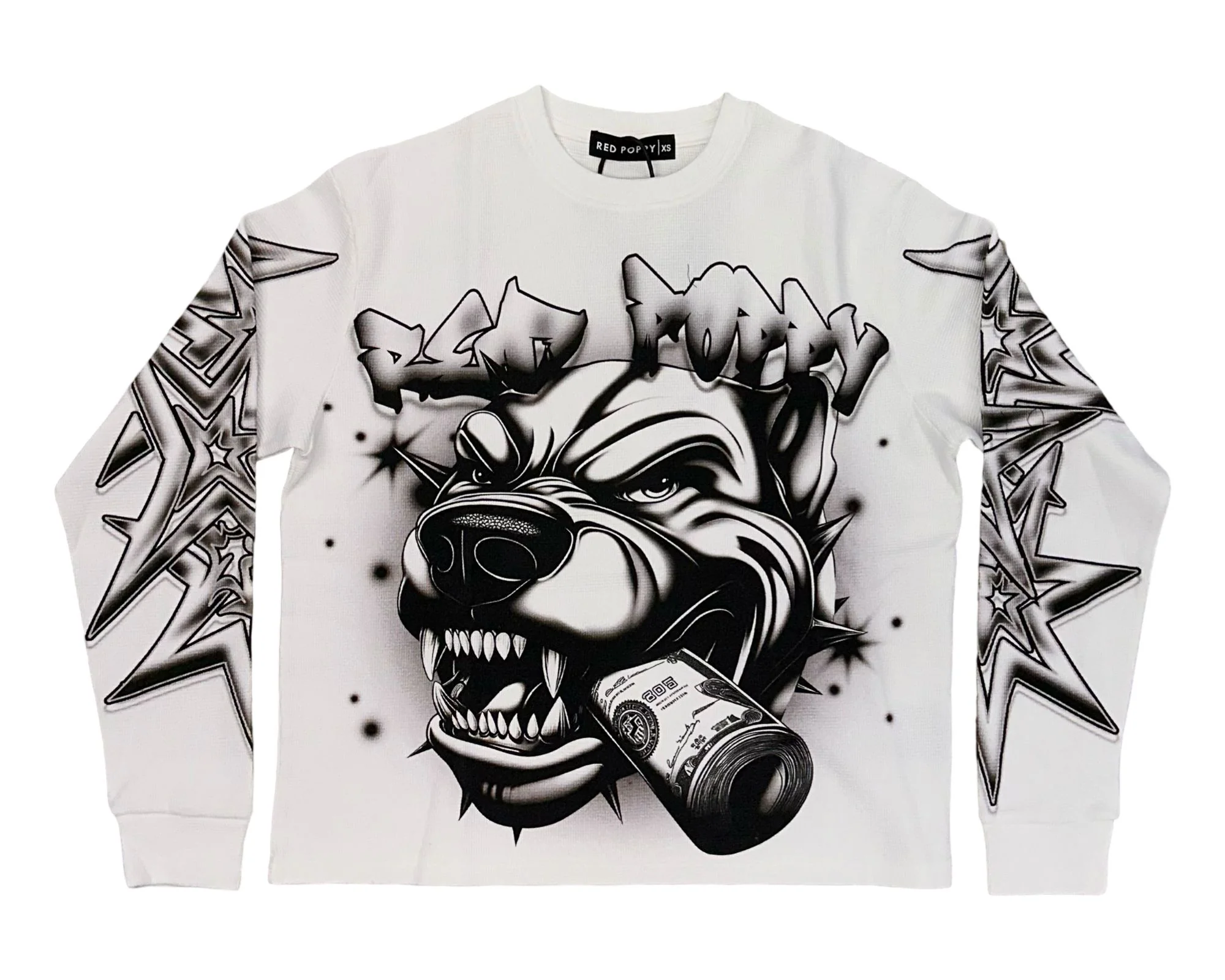 Red Poppy Men's White Shirt - Image 2