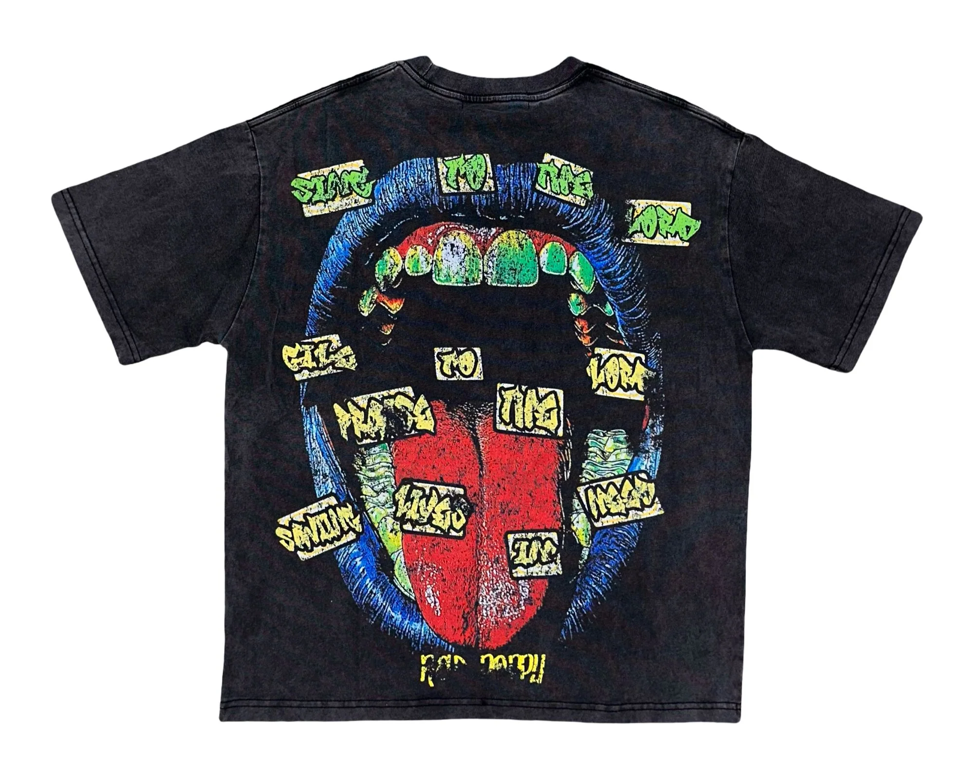 Red Poppy T-Shirt - Black - Image 3