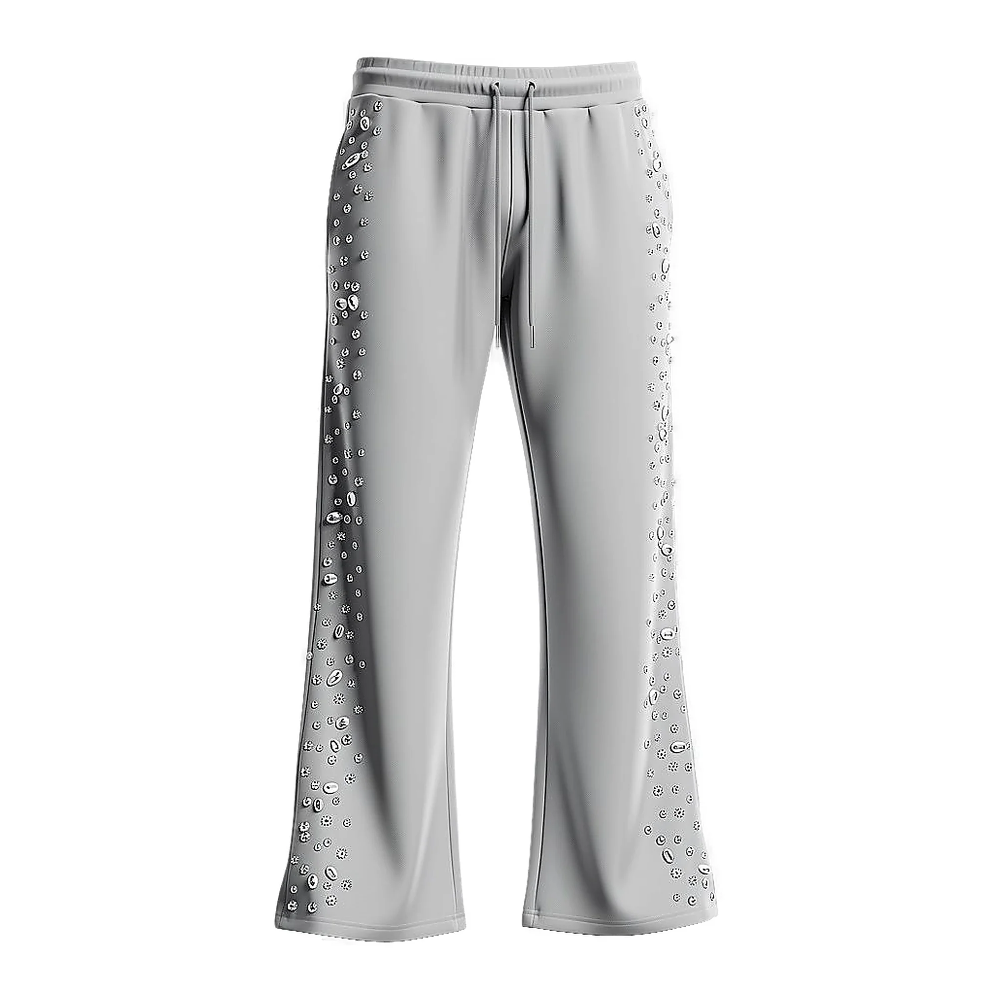 Red Poppy - Men's Sweatpants -  Grey