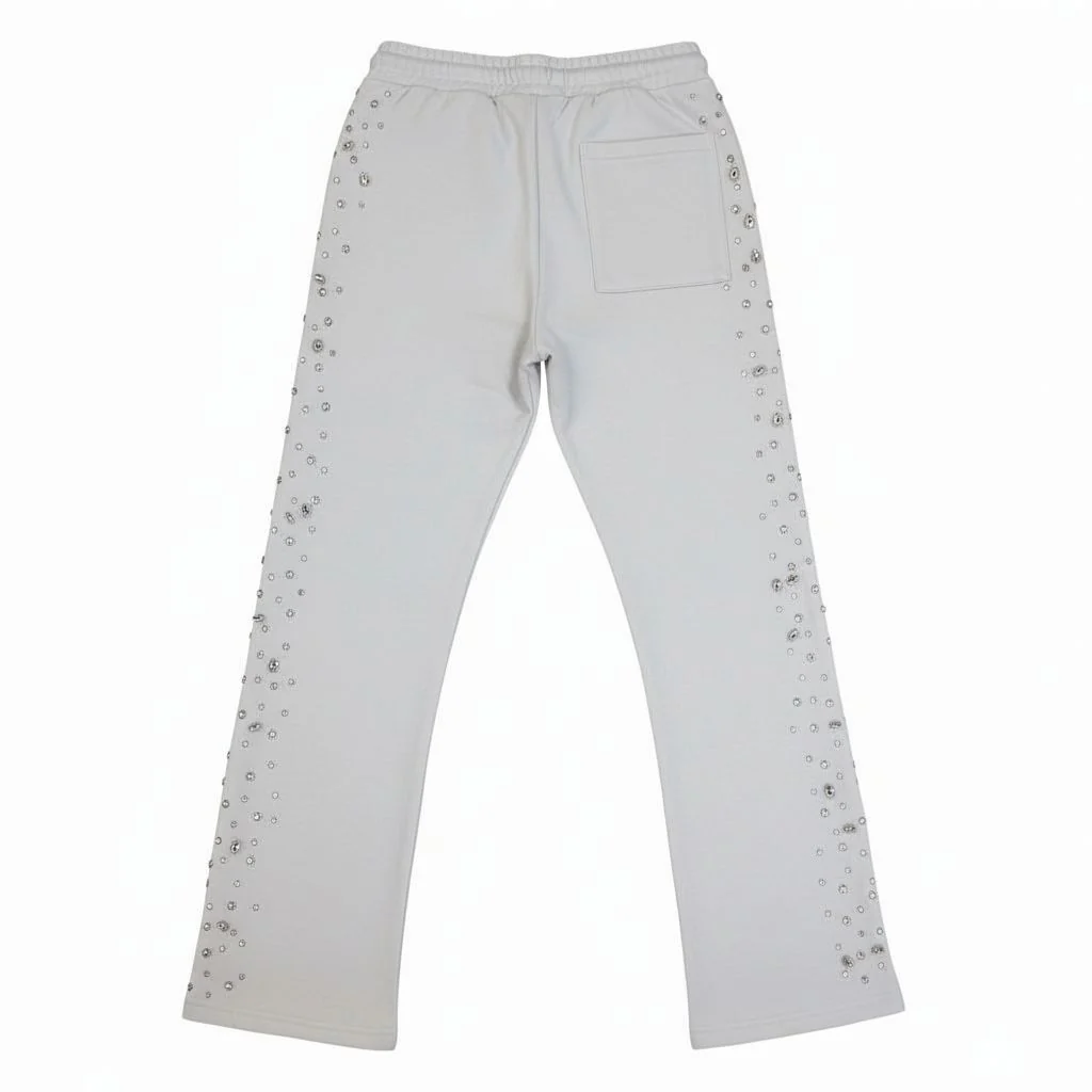 Red Poppy - Men's Sweatpants -  Grey - Image 2