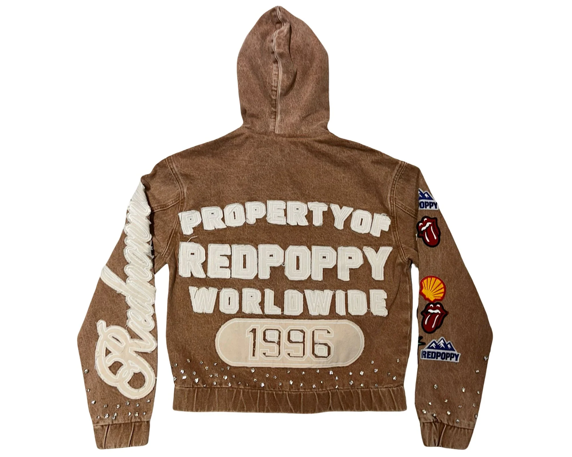 Red Poppy Brown Jacket - Image 3