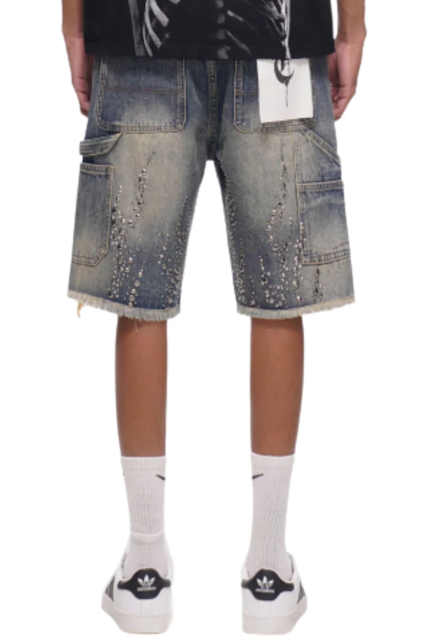 TRNCHS | Shrapnel  Denim Shorts - Image 2