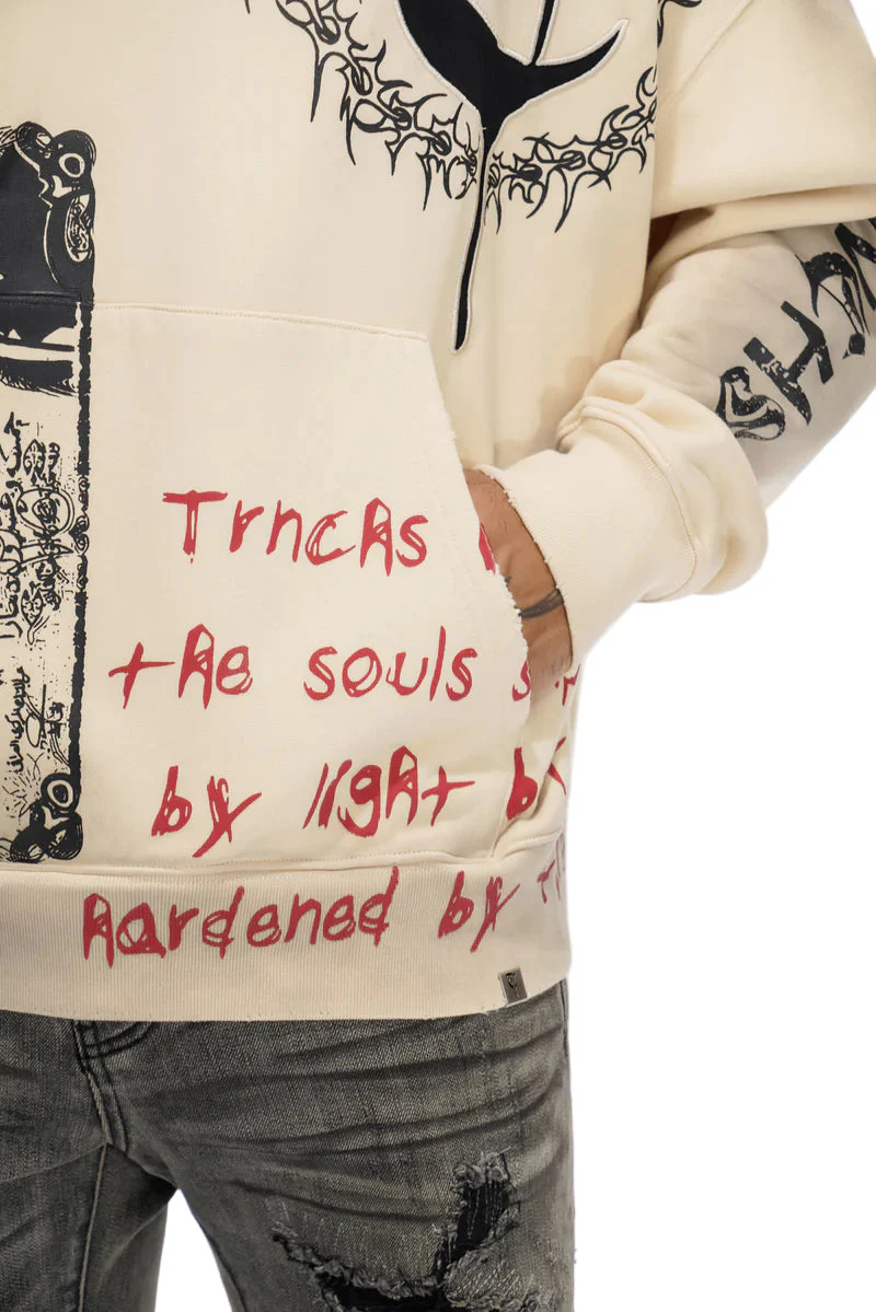Trnchs Forged In Fire Off White Hoodie - Image 3