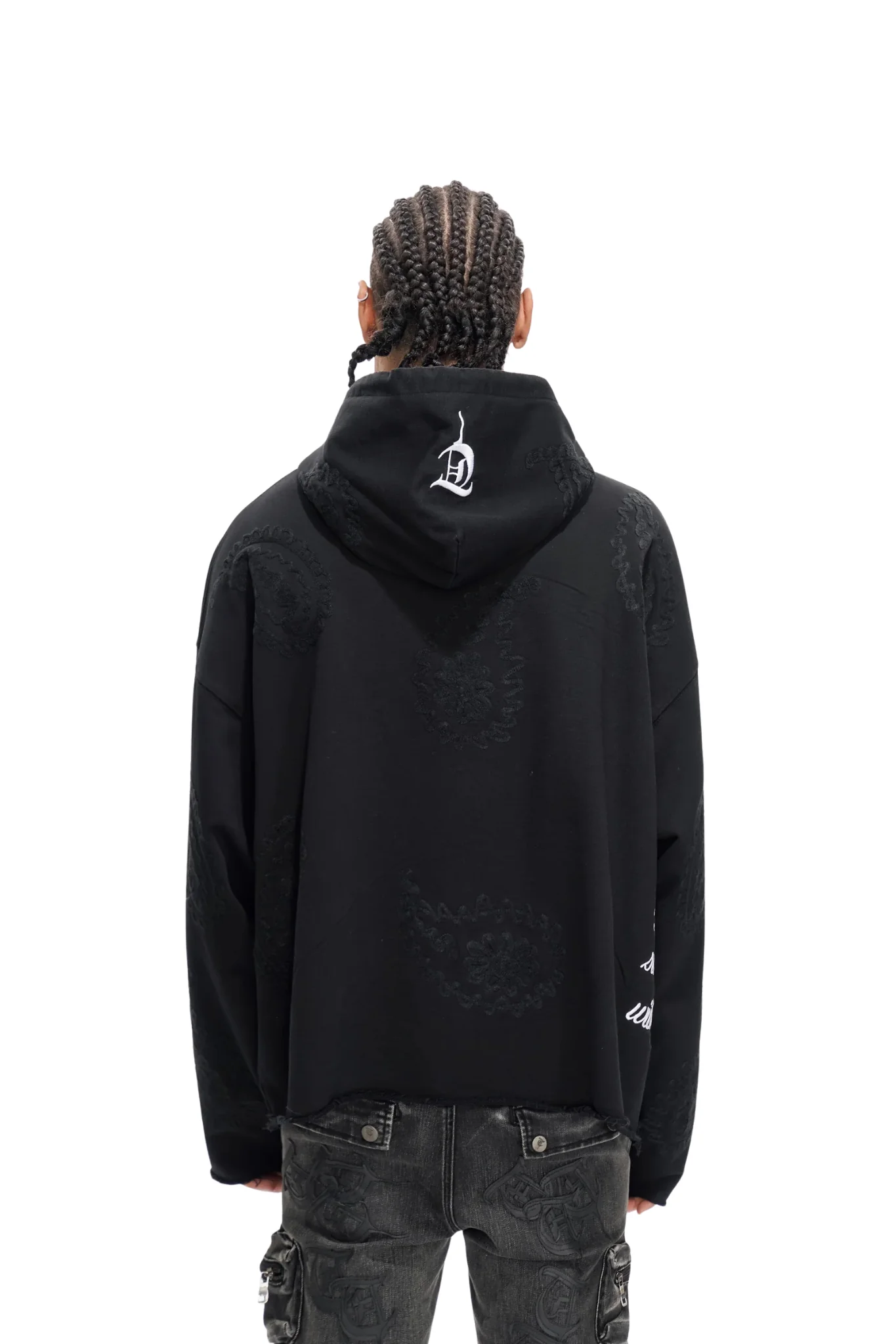 Trnchs | "Paisley Command" Black Hoodie - Image 4