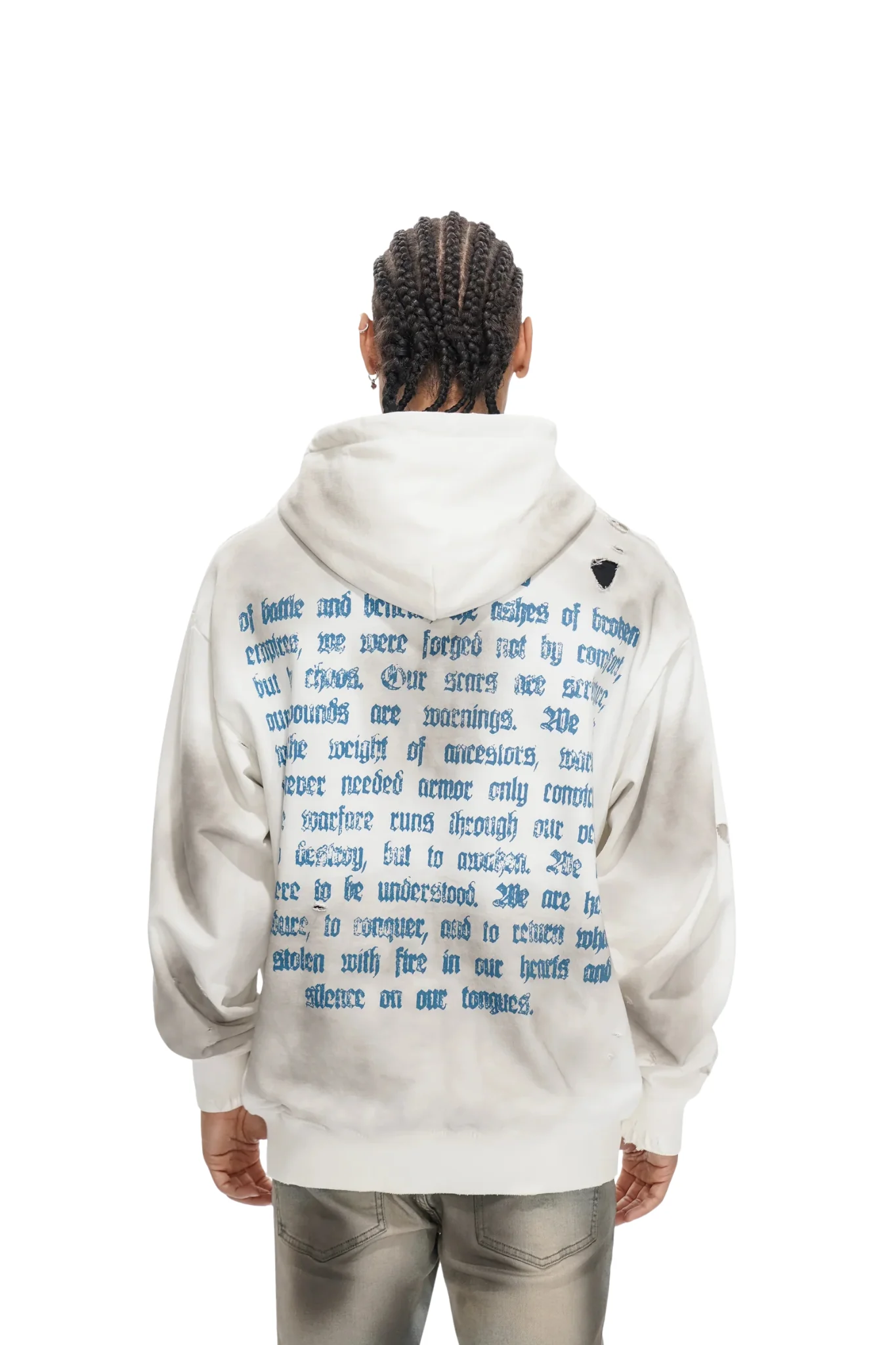 Trnchs | "Divine War" White Hoodie - Image 2