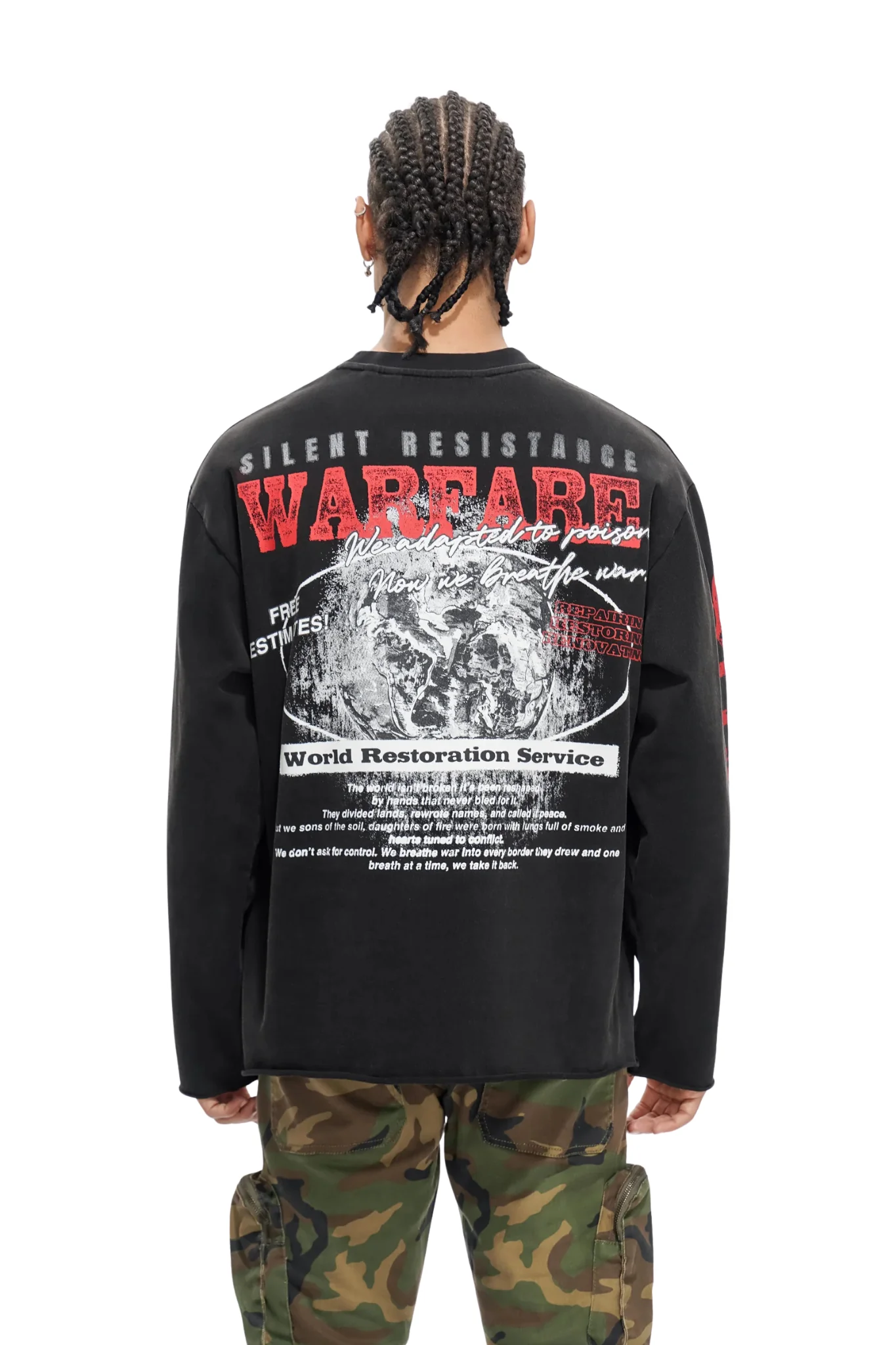 Trnchs | "Warfare" Black Long Sleeve - Image 2