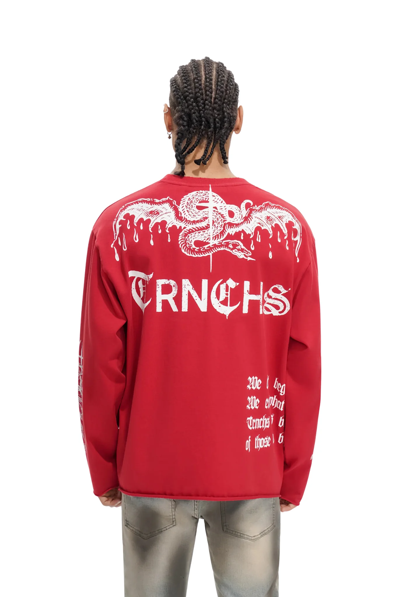 Trnchs | "Built By Blood" Red L/s - Image 2
