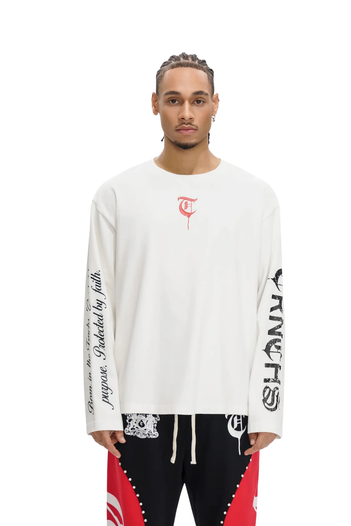 Trnchs | "Hind Rajab" White Long-sleeve