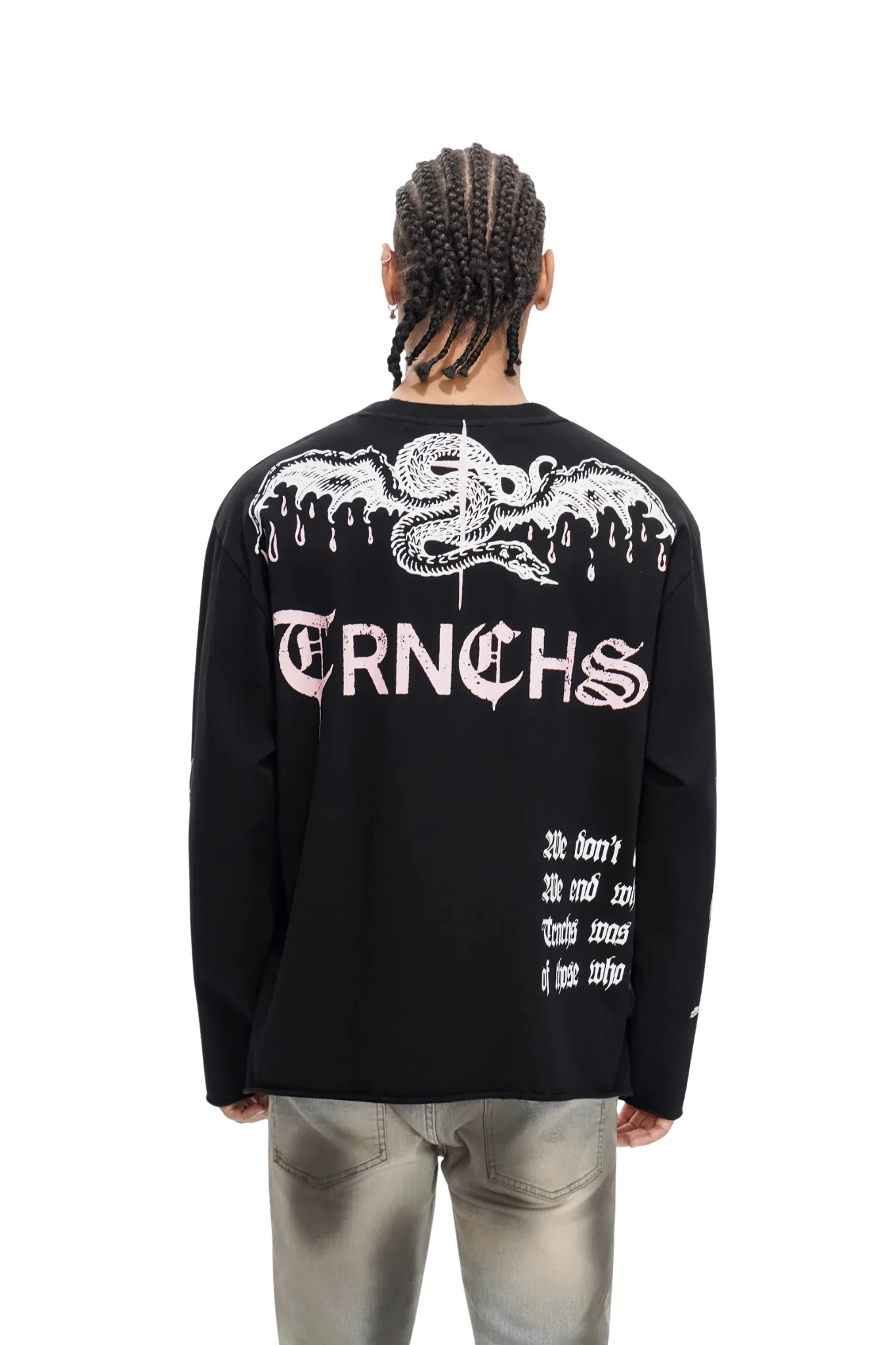 Trnchs | "built By Blood" Blk L/s - Image 2
