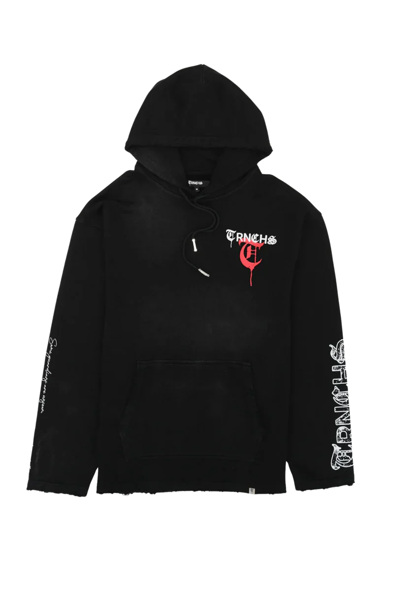 TRNCHS GUIDED GUIDED BY GHOSTS WHITE HOODIE - Image 4