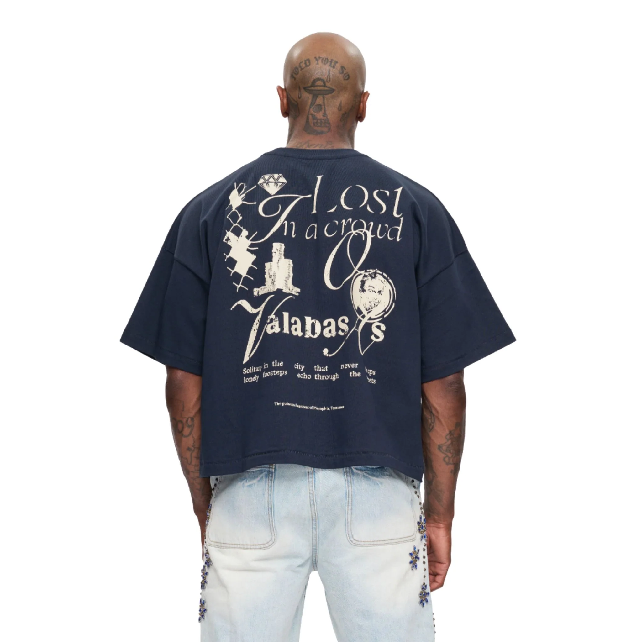VALABASAS NEVER SLEEP CROPPED TEE - Image 2