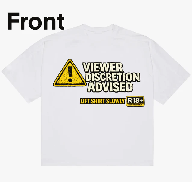 Viewer Discretion Graphis Tee - Image 3