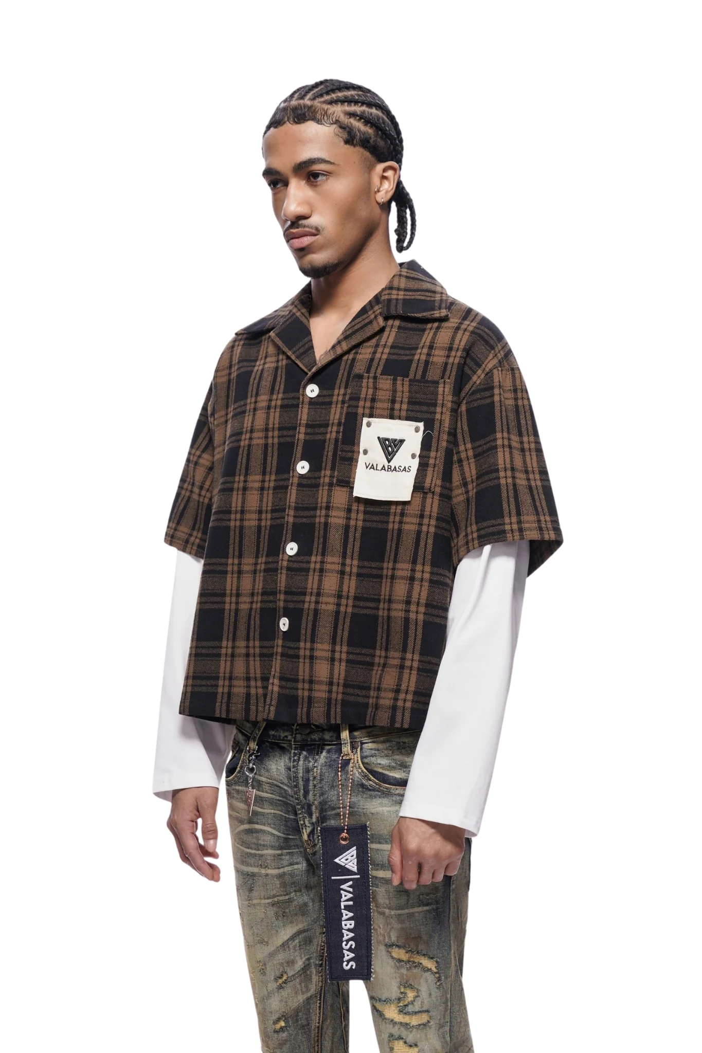 VALABASAS | "Rip" Double Layered Flannel - Image 2