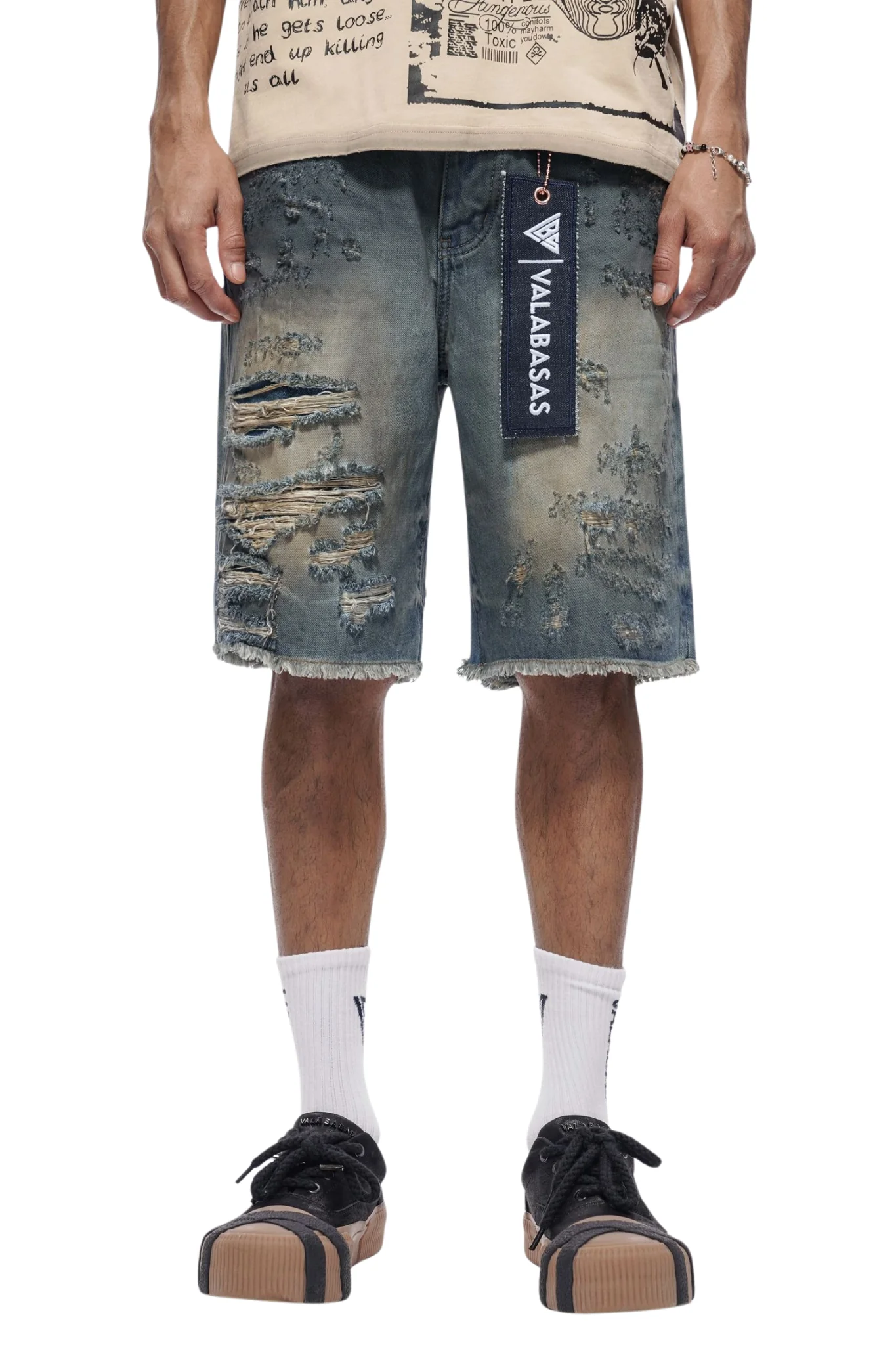 VALABASAS | "Clipped" Denim Shorts