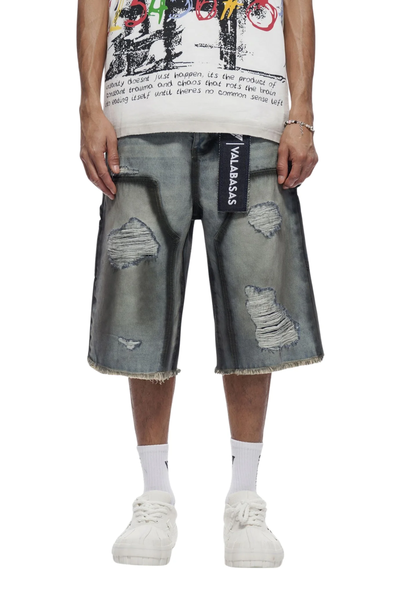 VALABASAS | "Revolt" Baggy Denim Shorts
